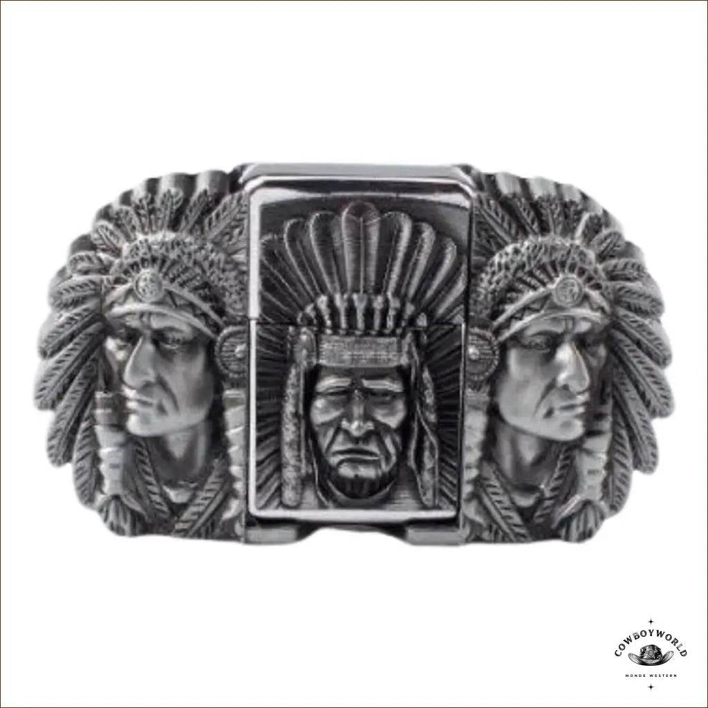 Boucle de Ceinture Briquet Western Indien - Cowboy World