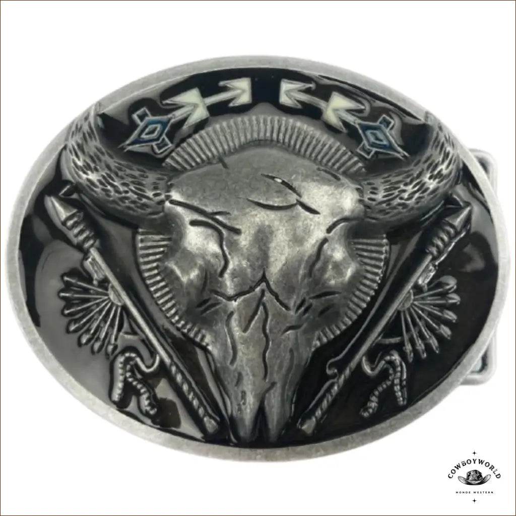 Boucle de Ceinture Buffle Amérindien - Cowboy World