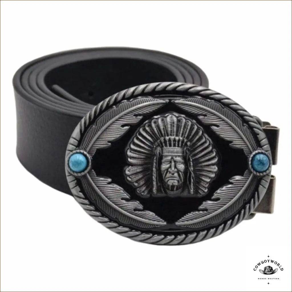 Boucle de Ceinture Chef Indien - Cowboy World
