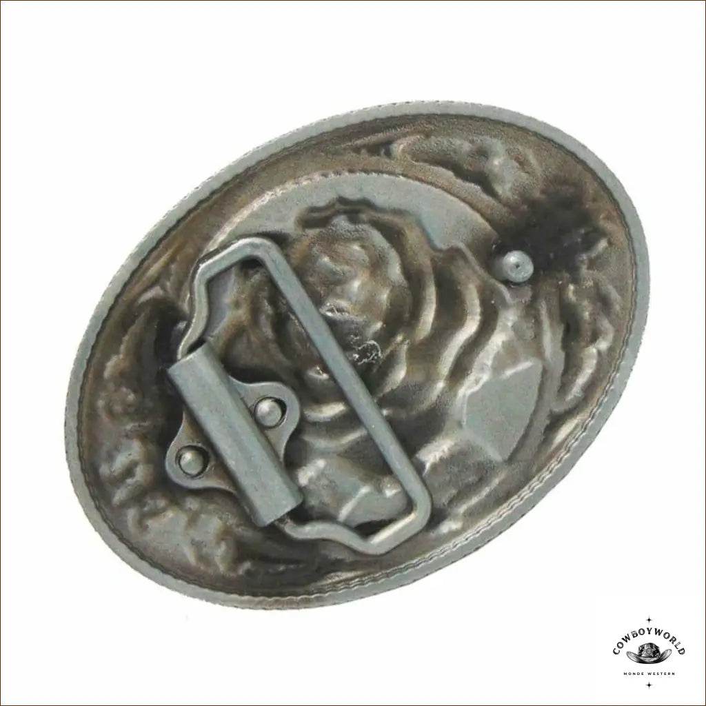 Boucle de Ceinture Country Florale Rose - Cowboy World