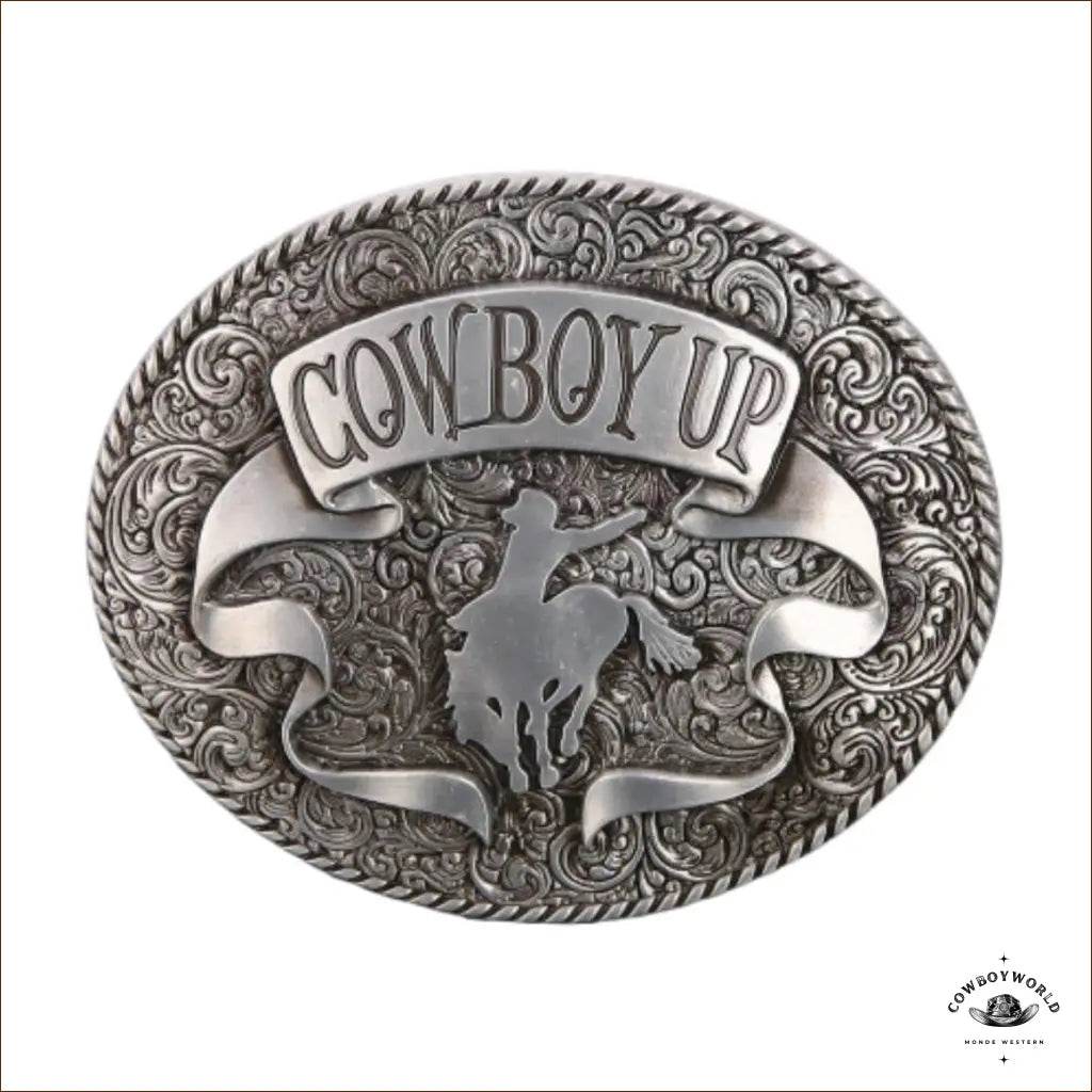 Boucle de Ceinture Cowboy Up - Cowboy World