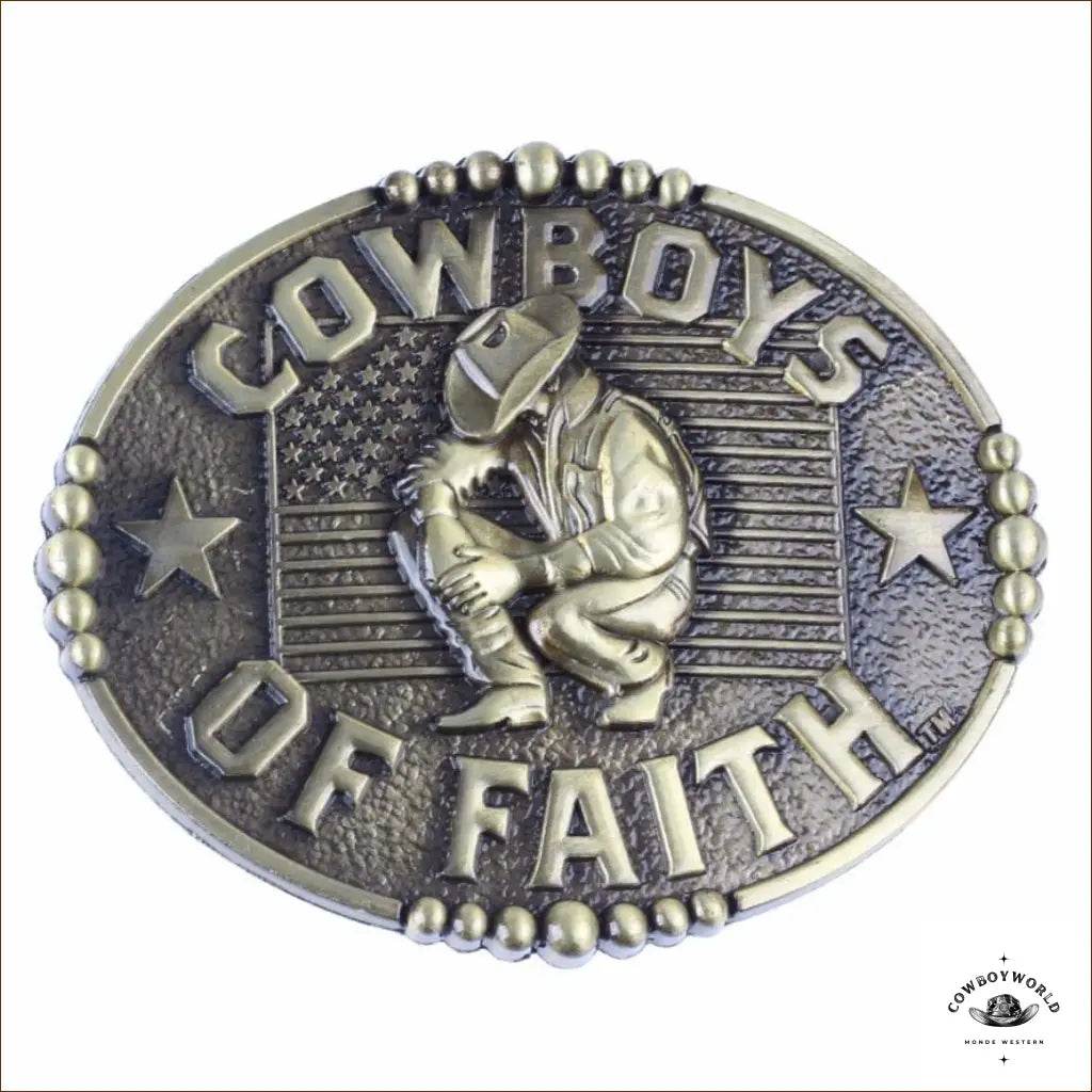 Boucle de Ceinture Cowboys of Faith - Cowboy World