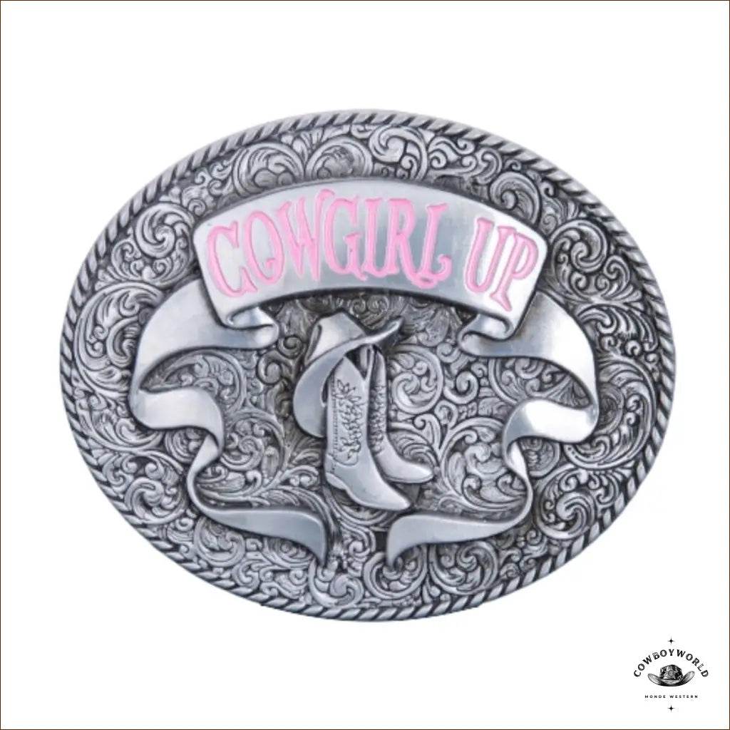 Boucle de Ceinture Cowgirl Up - Cowboy World