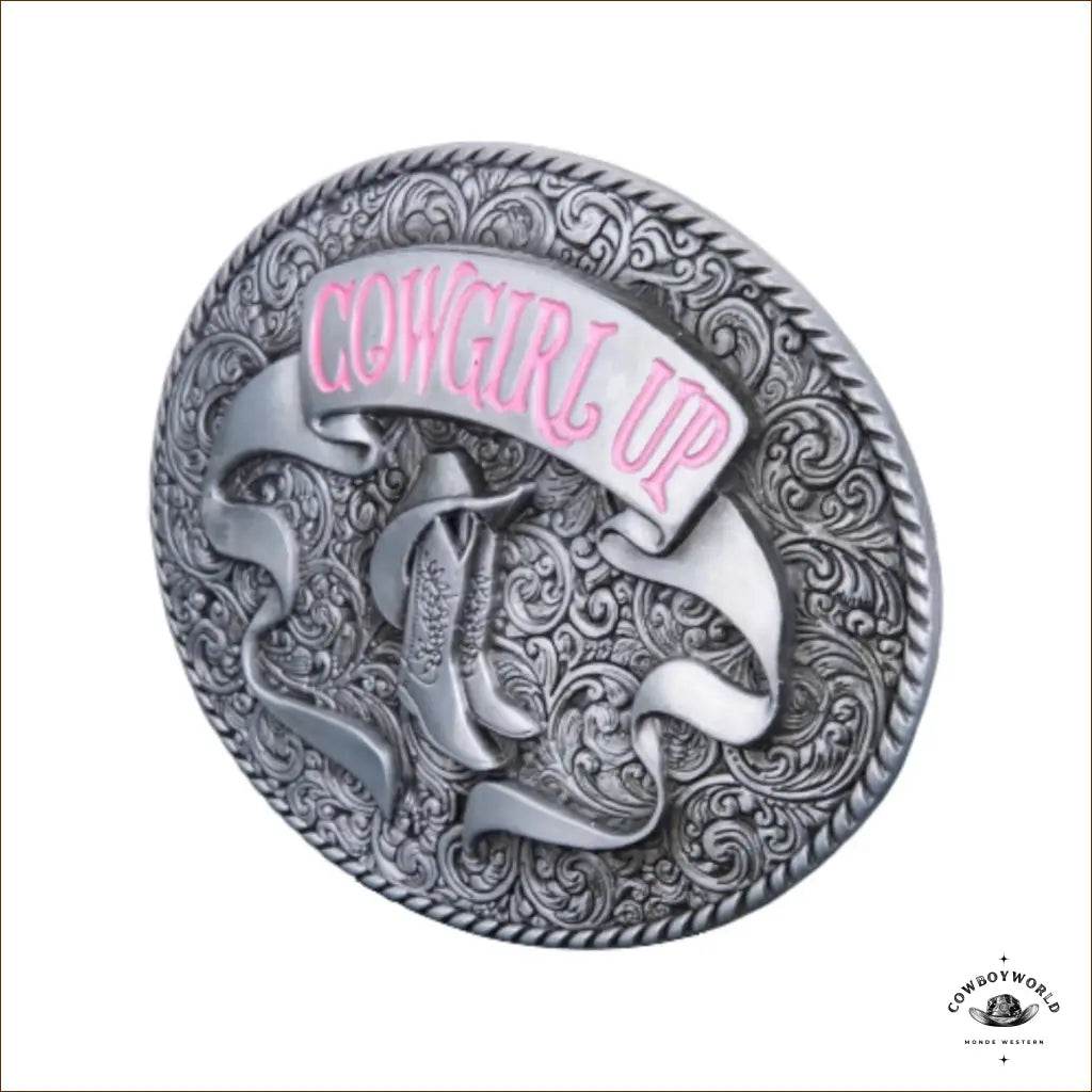 Boucle de Ceinture Cowgirl Up - Cowboy World