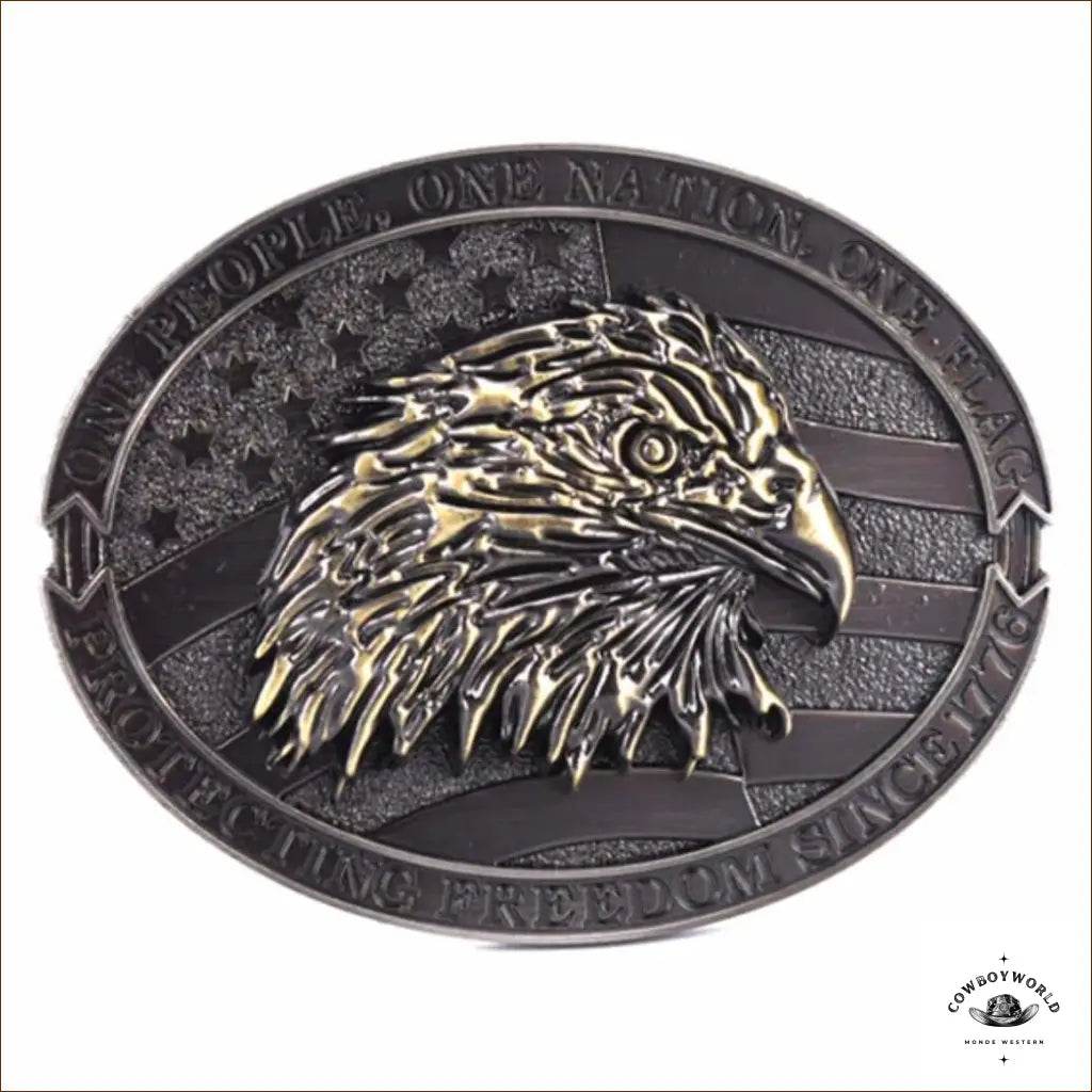 Boucle de Ceinture Western Aigle Américain - Cowboy World