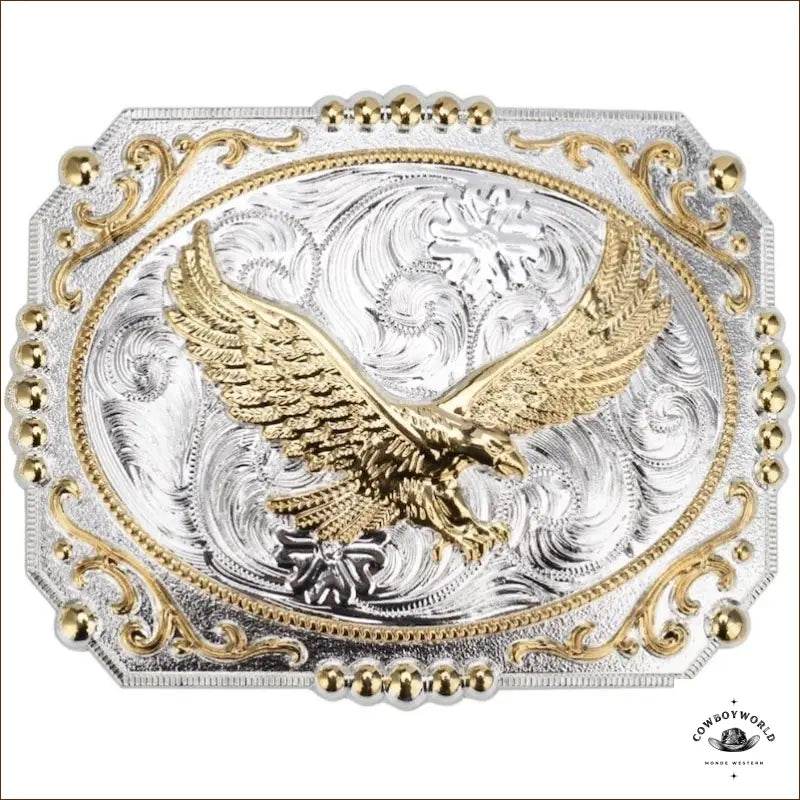 Boucle de Ceinture Western Carrée - Cowboy World