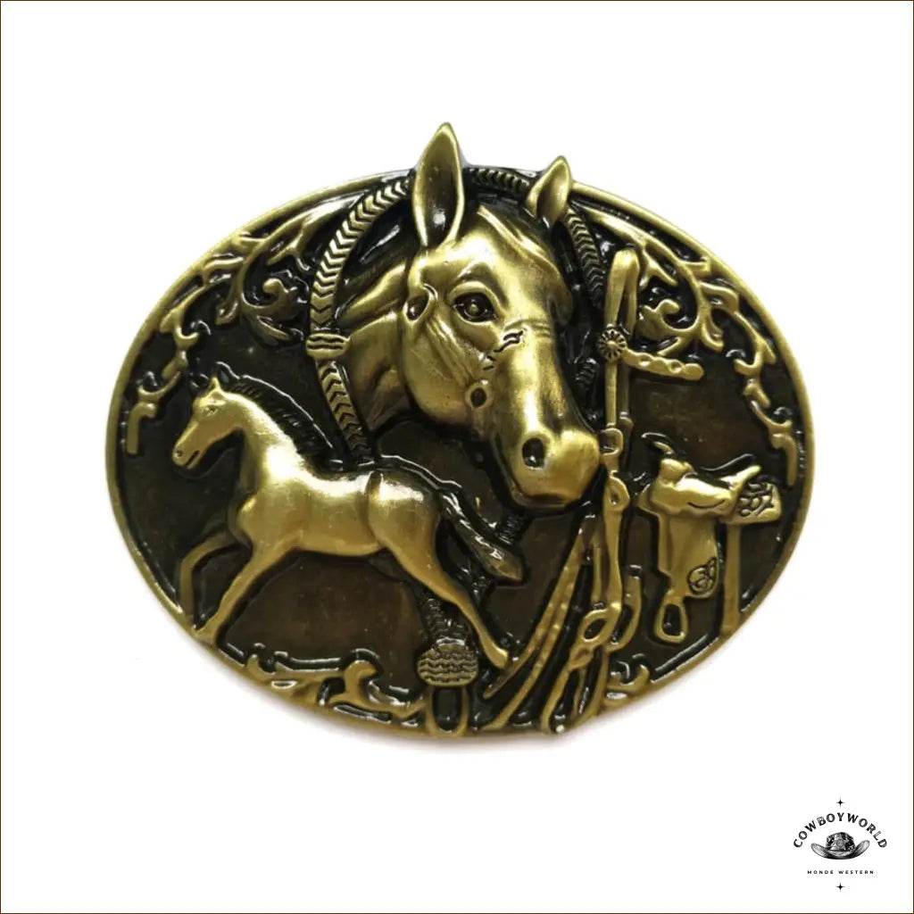 Boucle de Ceinture Western Cheval - Cowboy World