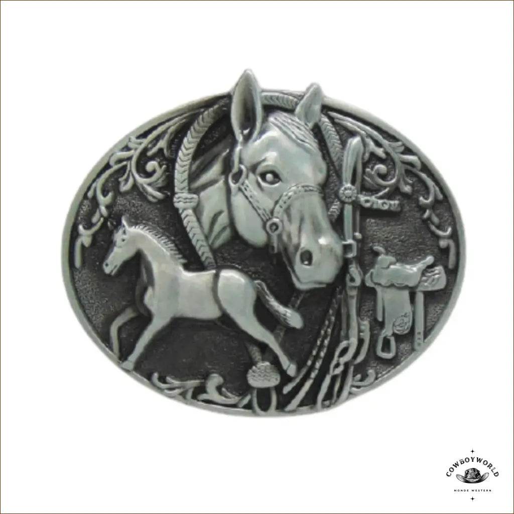 Boucle de Ceinture Western Cheval - Cowboy World