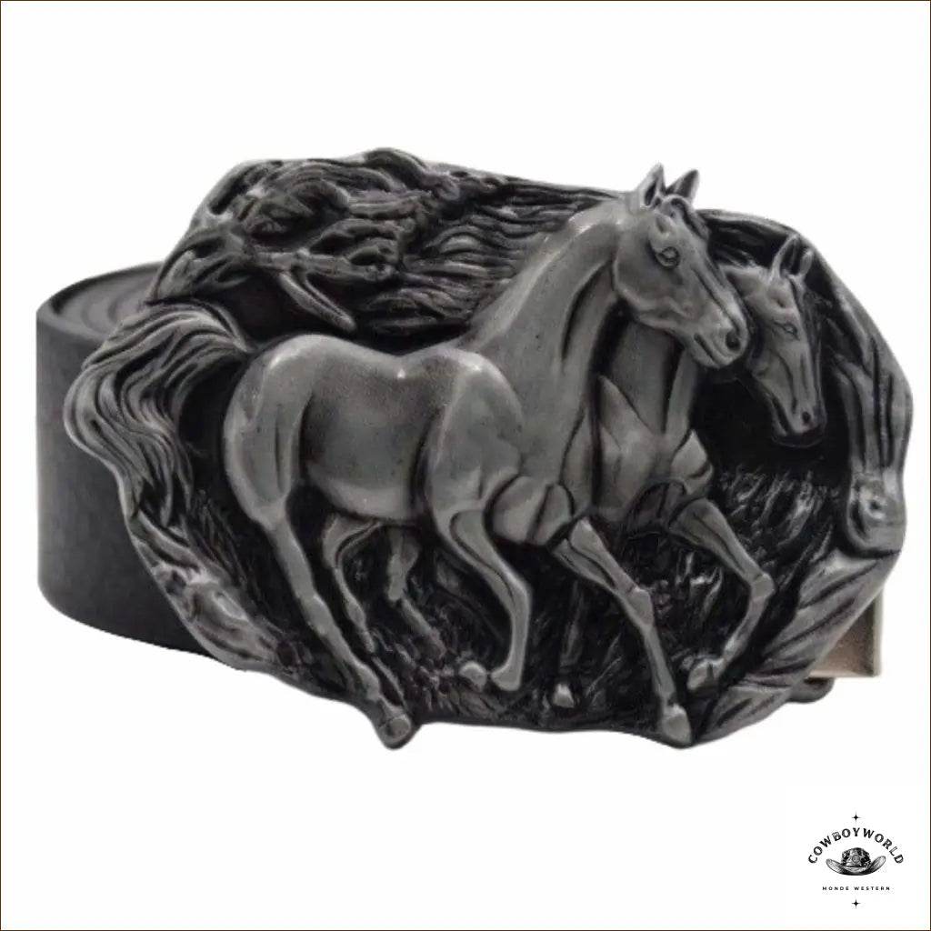 Boucle de Ceinture Western Chevauchée Sauvage