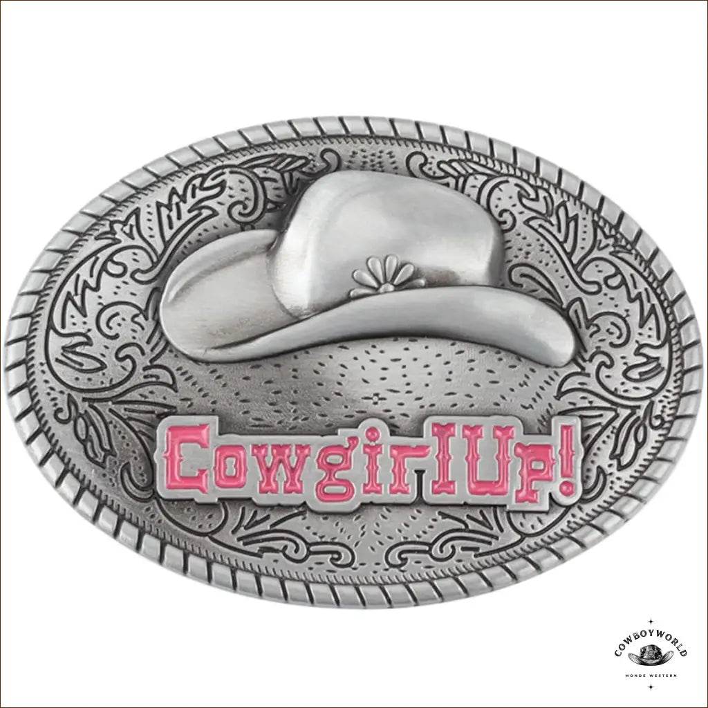 Boucle de Ceinture Western Cowgirl Up - Cowboy World