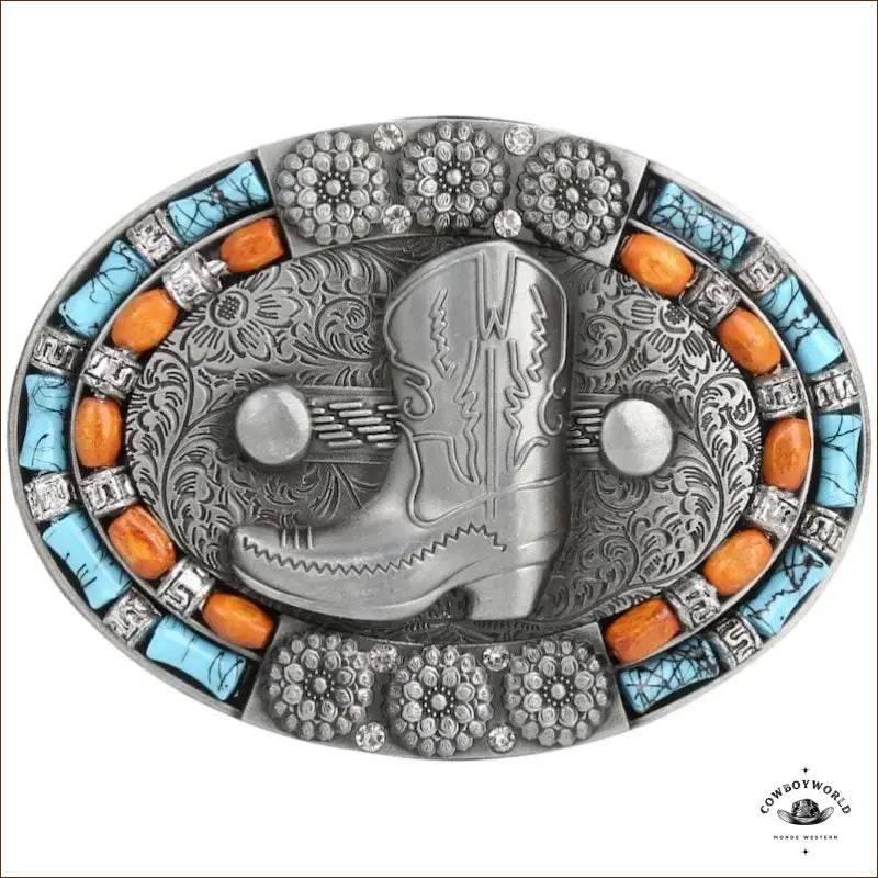 Boucle de Ceinture Western Élégante - Cowboy World