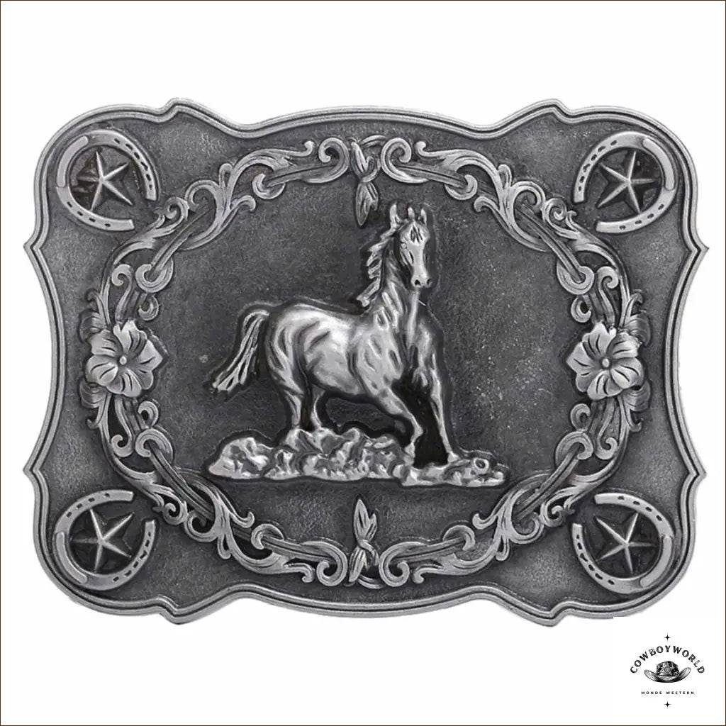 Boucle de Ceinture Western Équestre - Cowboy World
