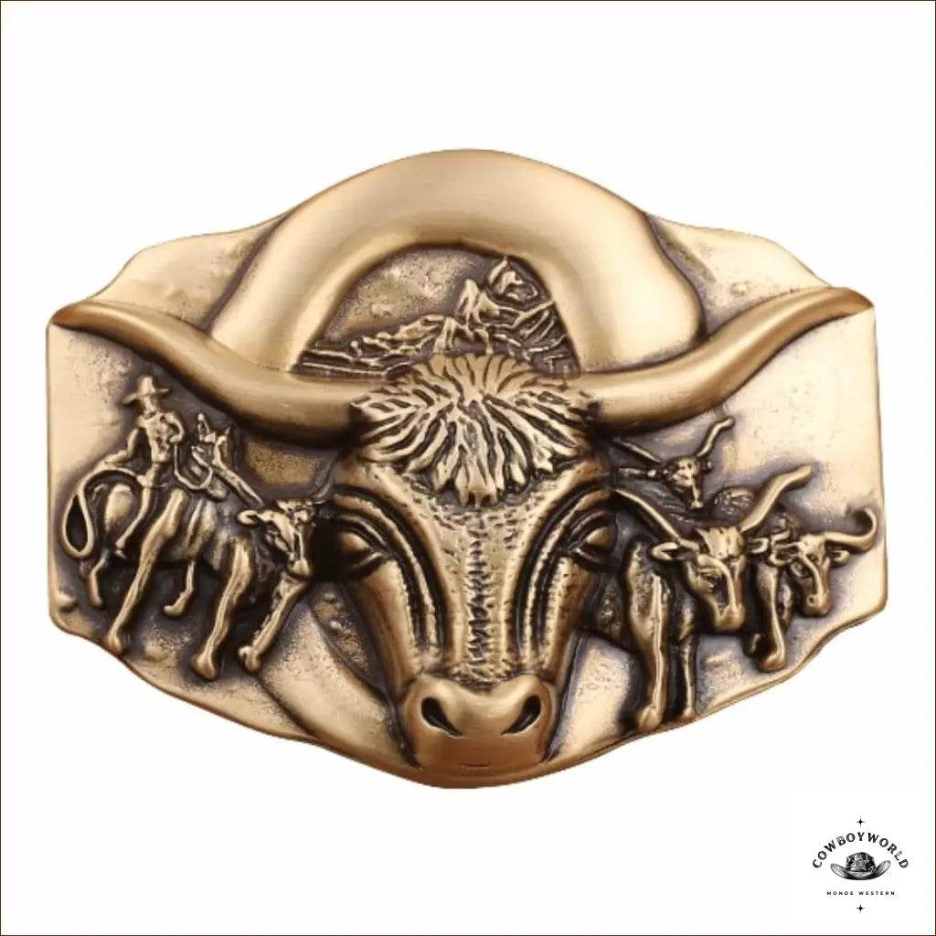 Boucle de Ceinture Western Hexagonale - Cowboy World