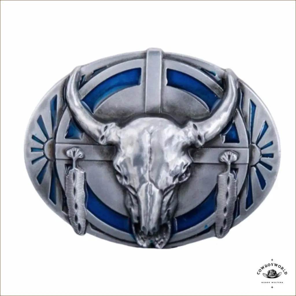 Boucle de Ceinture Western Homme Tête de Mort - Cowboy World
