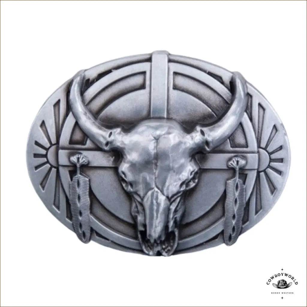 Boucle de Ceinture Western Homme Tête de Mort - Cowboy World