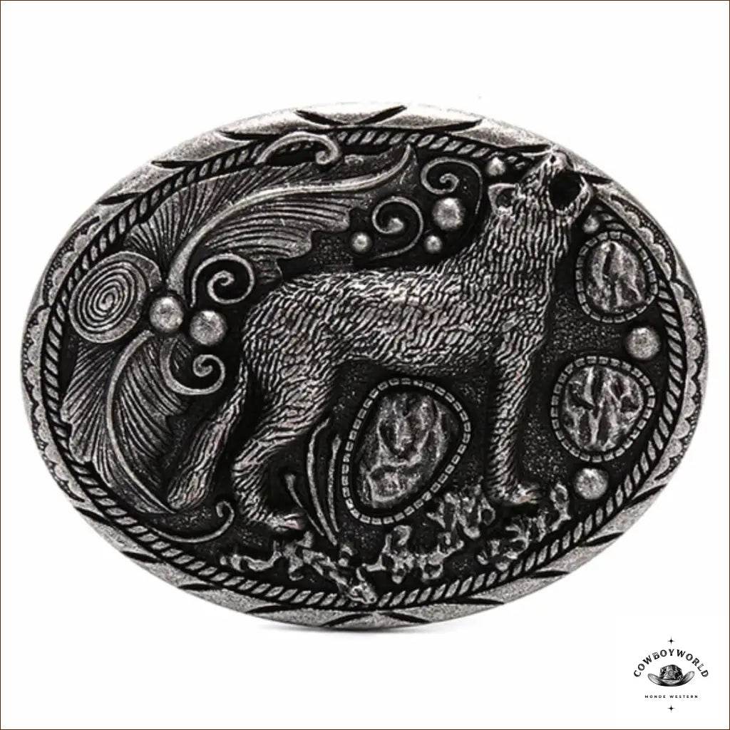 Boucle de Ceinture Western Loup - Cowboy World