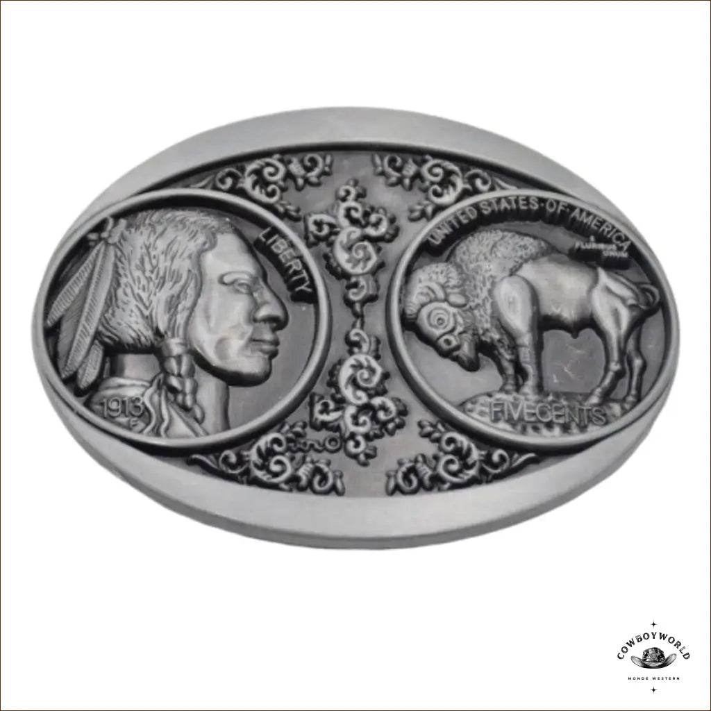 Boucle de Ceinture Western Mexicain Indien - Cowboy World