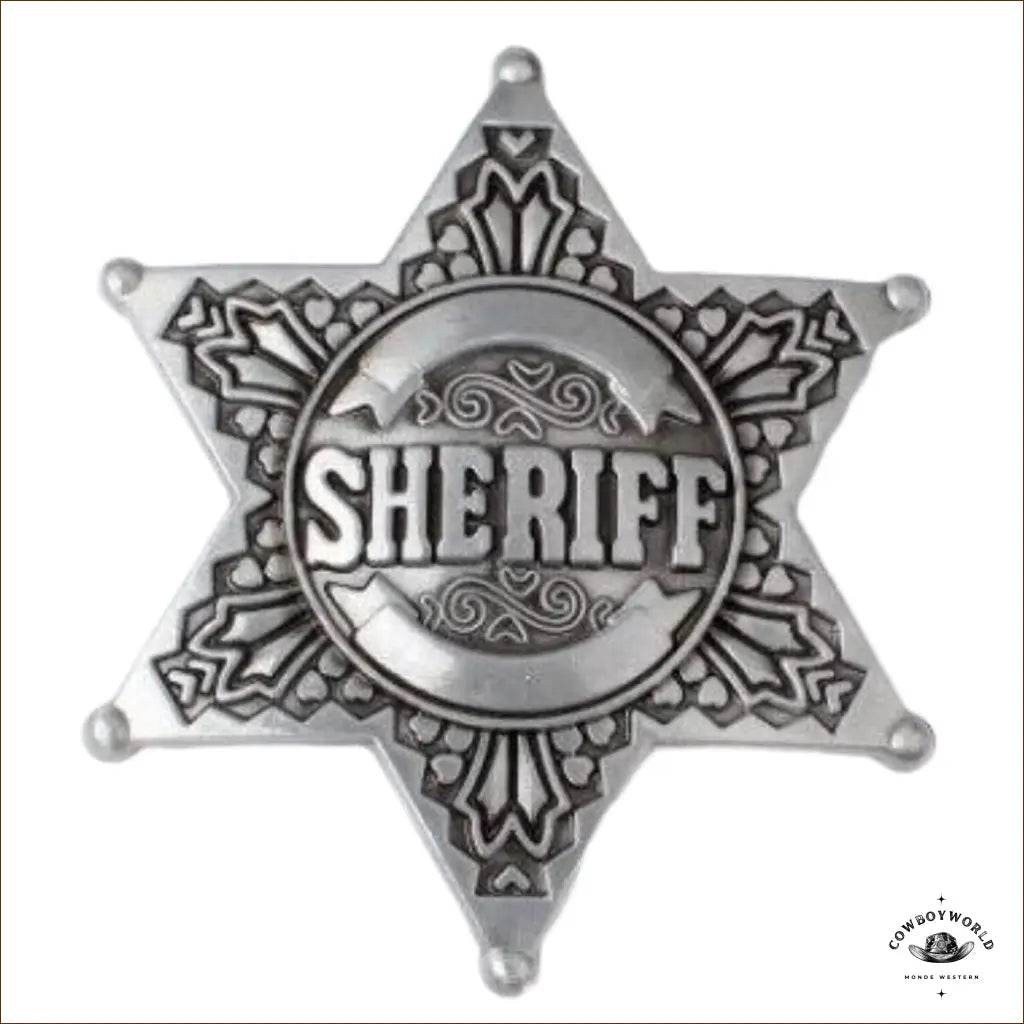 Boucle de Ceinture Western Sheriff - Cowboy World