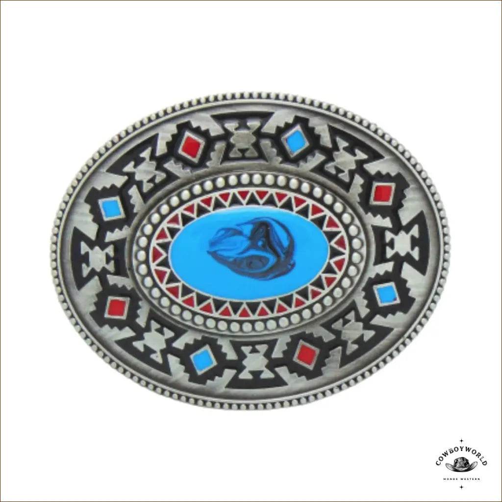 Boucle de Ceinture Western Style Amérindien - Cowboy World