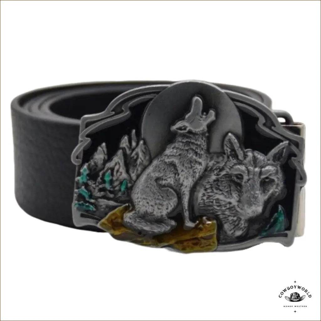 Boucle de Ceinture Western Wolf - Cowboy World