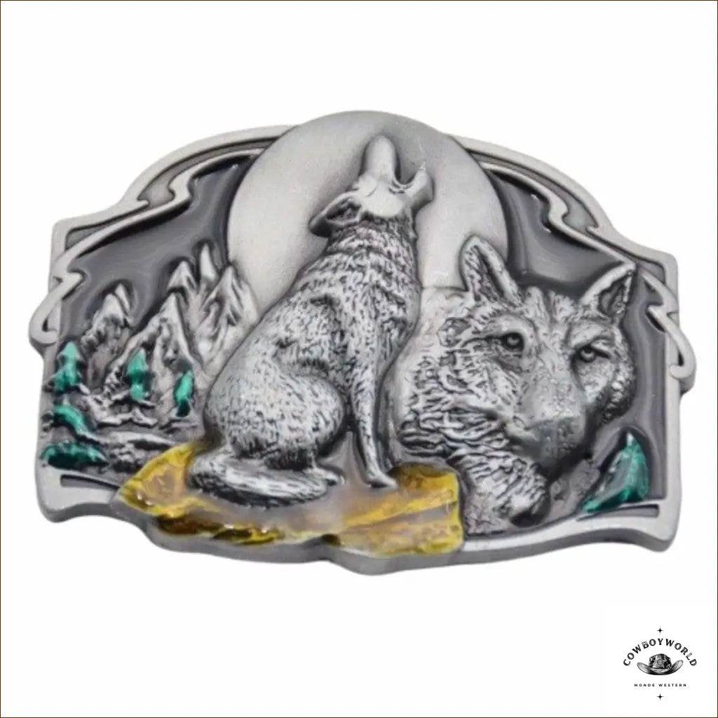 Boucle de Ceinture Western Wolf - Cowboy World