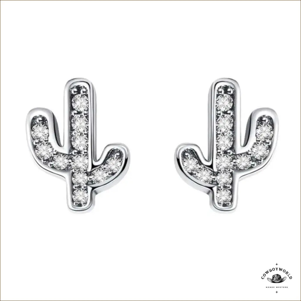 Boucles d’Oreilles Cactus (Argent)