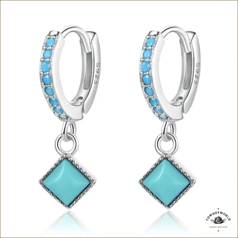 Boucles d’Oreilles Country (Argent) - Cowboy World