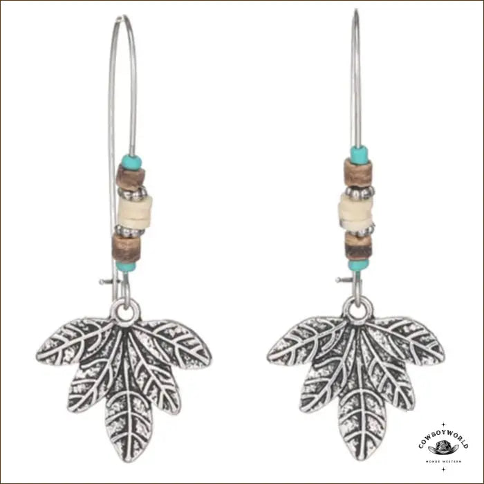 Boucles D’Oreilles Forme Feuille