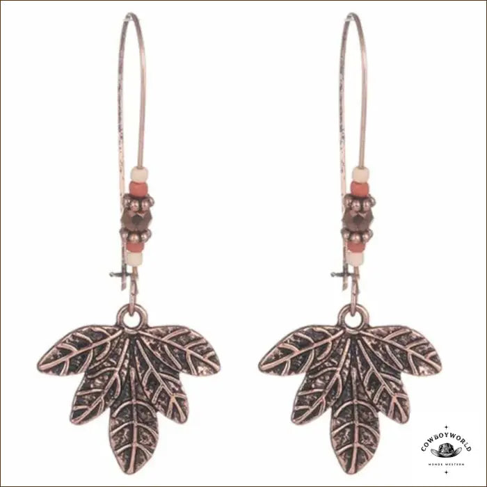 Boucles D’Oreilles Forme Feuille