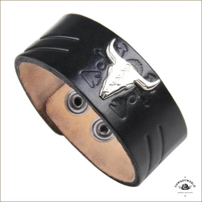 Bracelet Tête de Buffle - Cowboy World