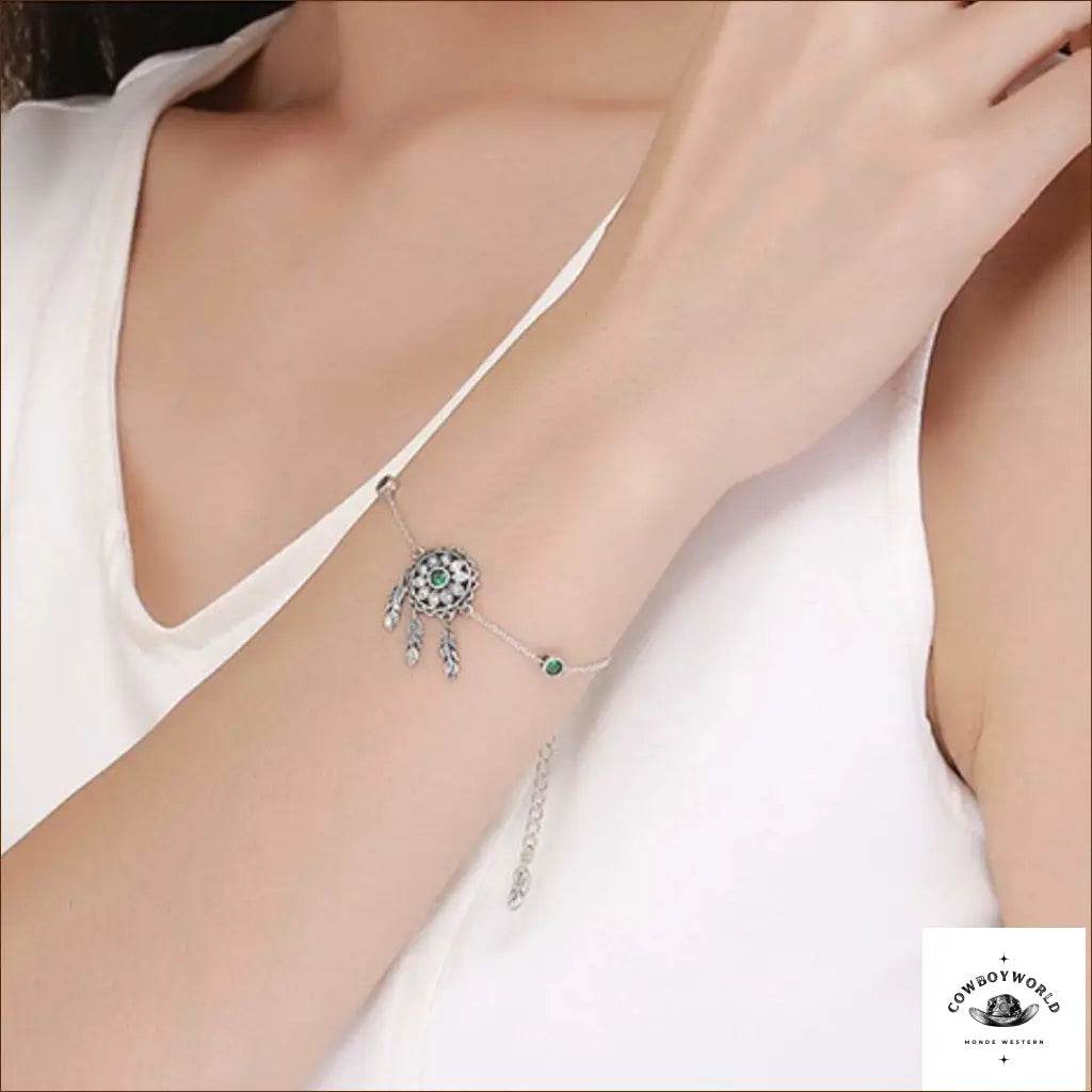 Bracelet Western Femme (Argent) - Cowboy World