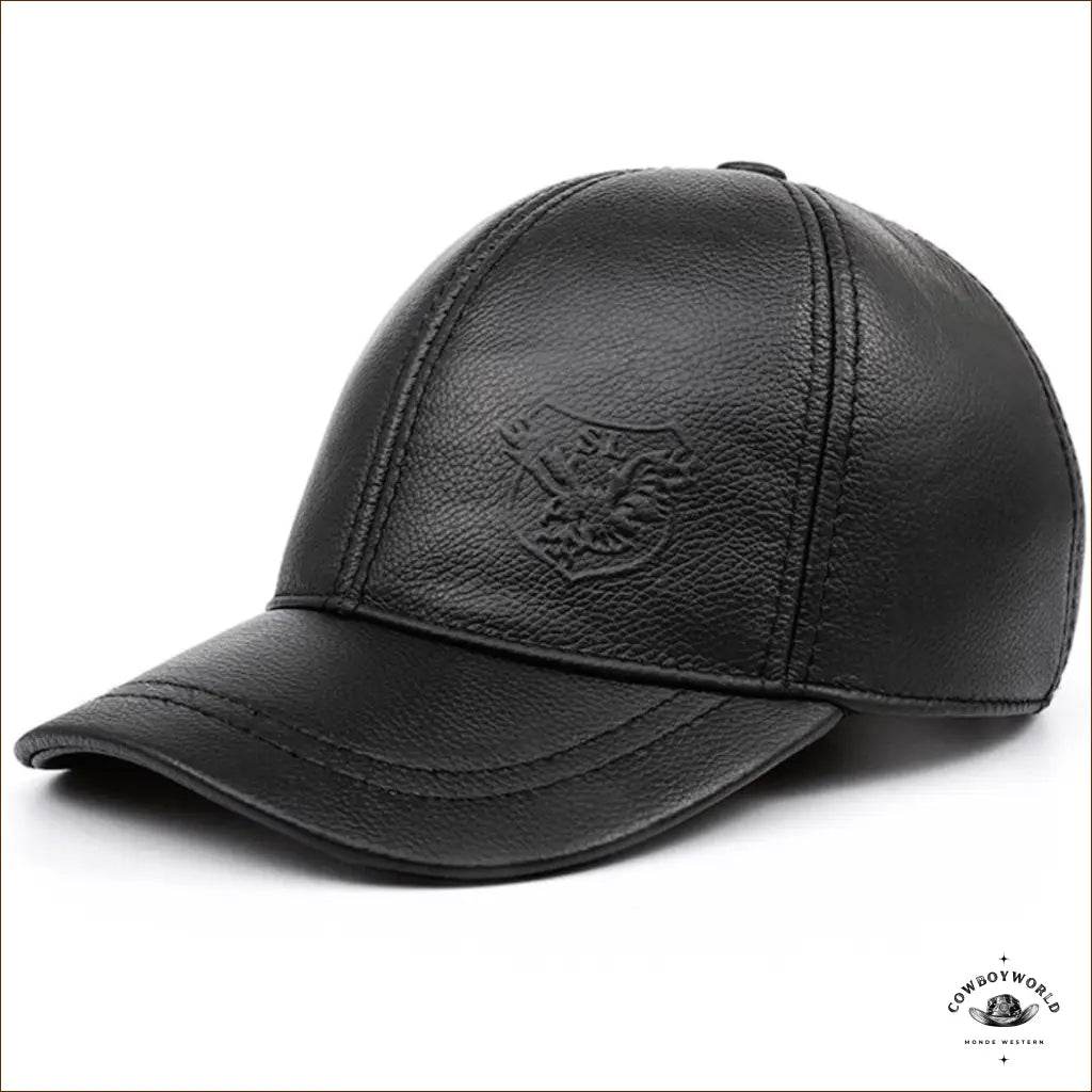 Casquette Cuir Marron - Cowboy World