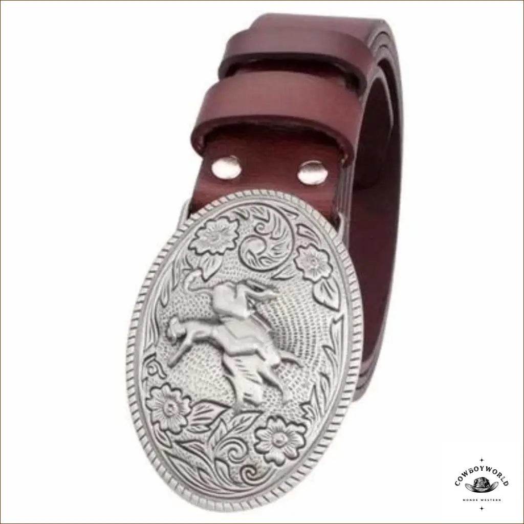 Ceinture avec Boucle Western - Cowboy World