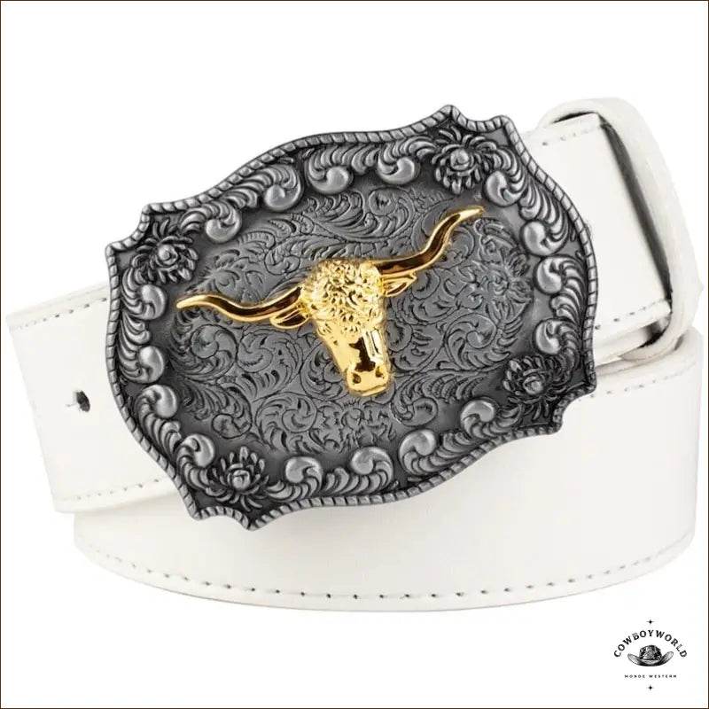 Ceinture Boucle Dorée Cowboy - Cowboy World