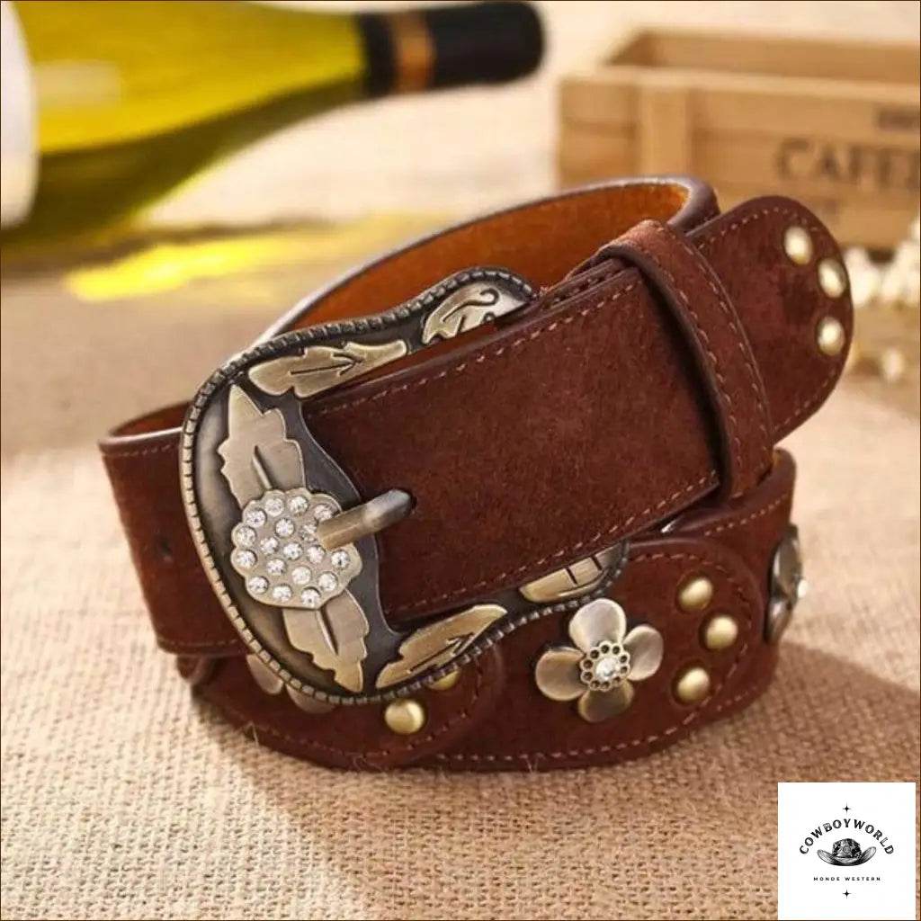 Ceinture Boucle Western Femme - Cowboy World