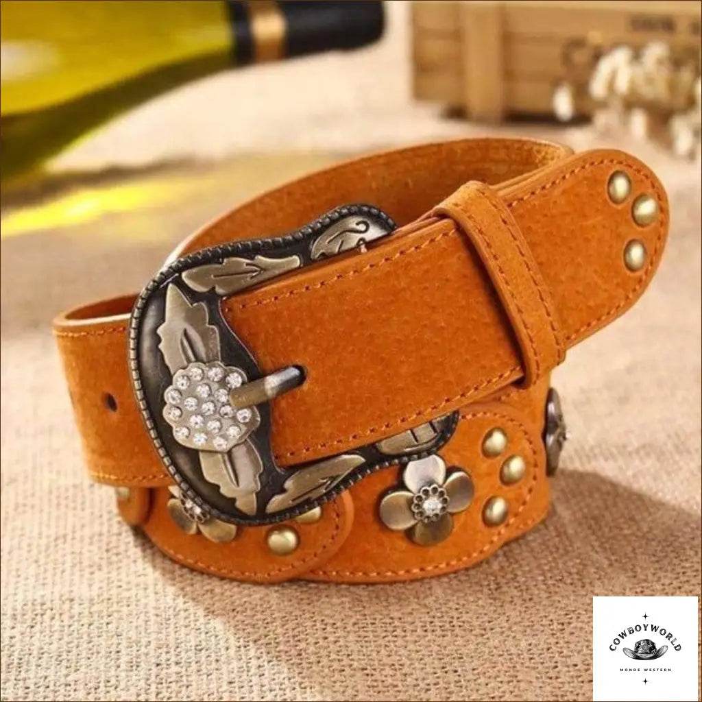 Ceinture Boucle Western Femme - Cowboy World