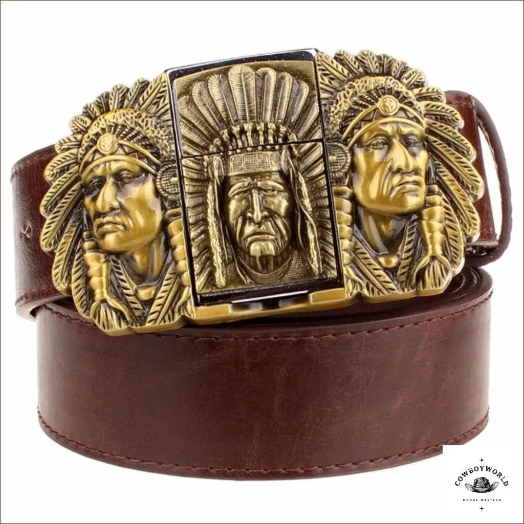 Ceinture Briquet Western Indien - Cowboy World