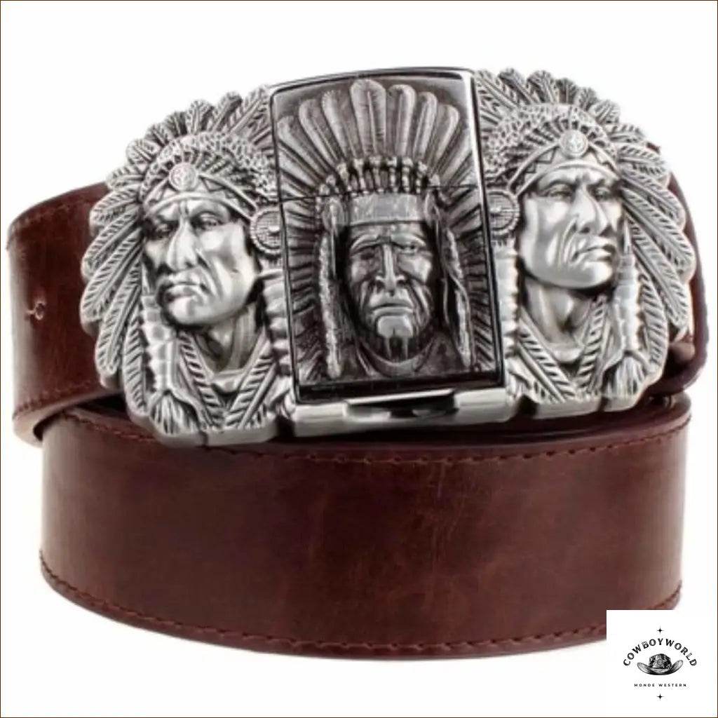 Ceinture Briquet Western Indien - Cowboy World