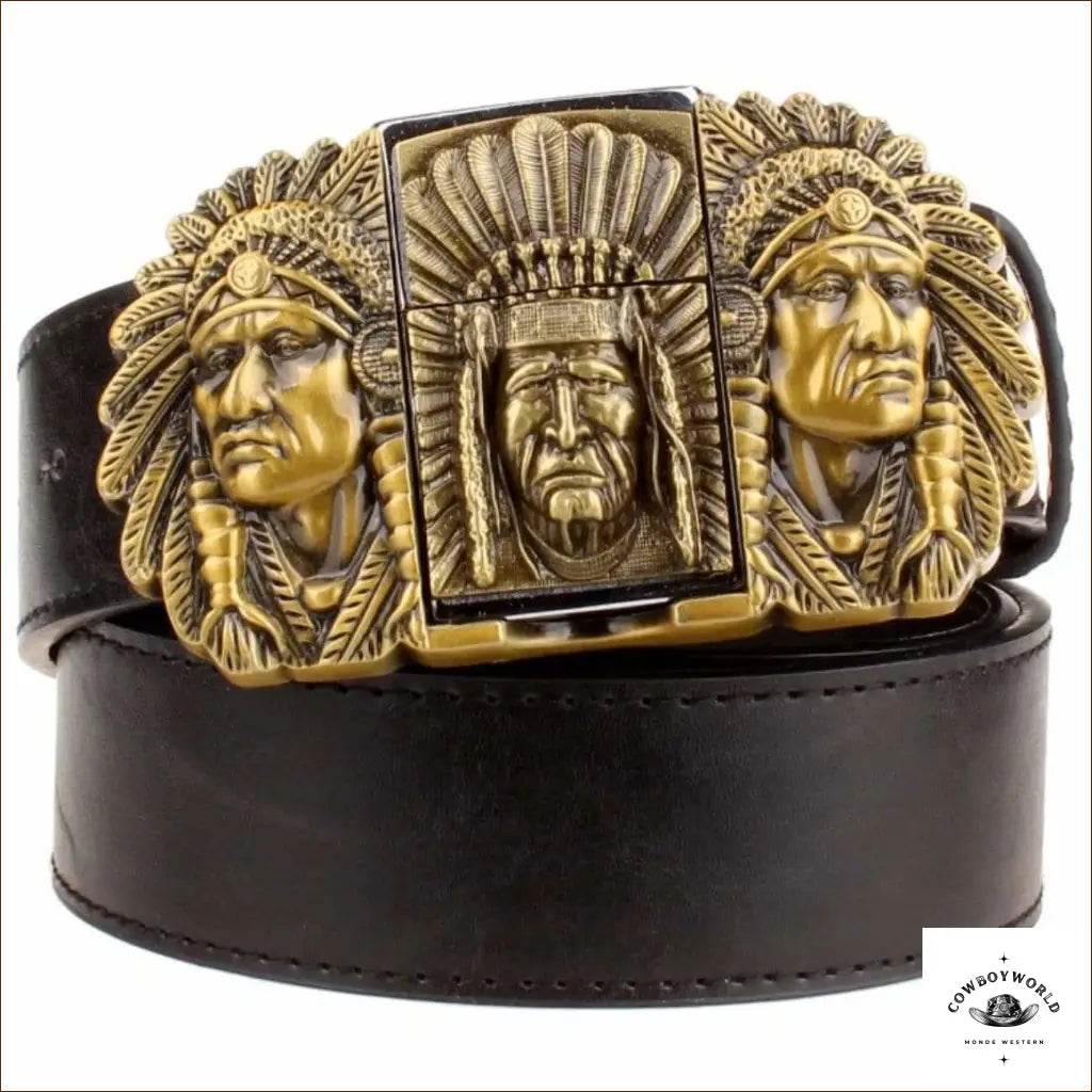 Ceinture Briquet Western Indien - Cowboy World