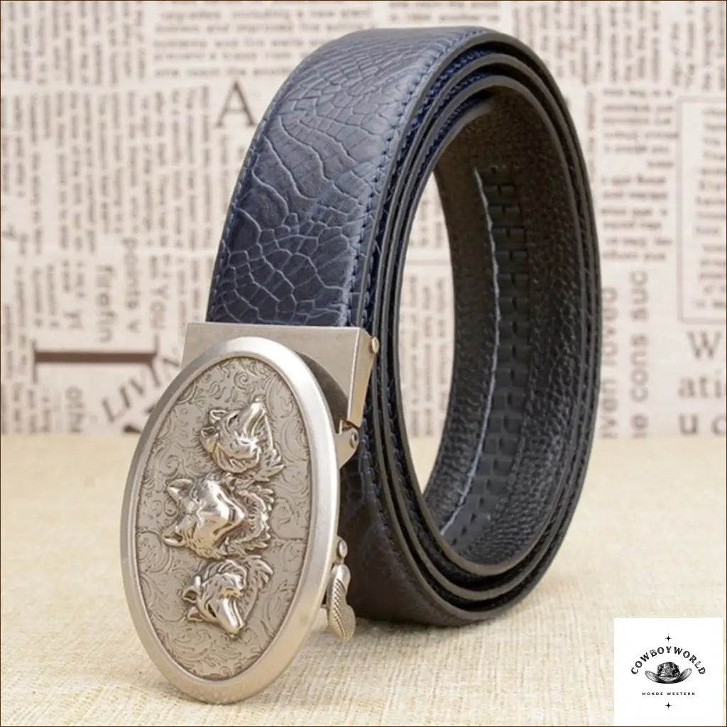 Ceinture Camel Boucle Western - Cowboy World