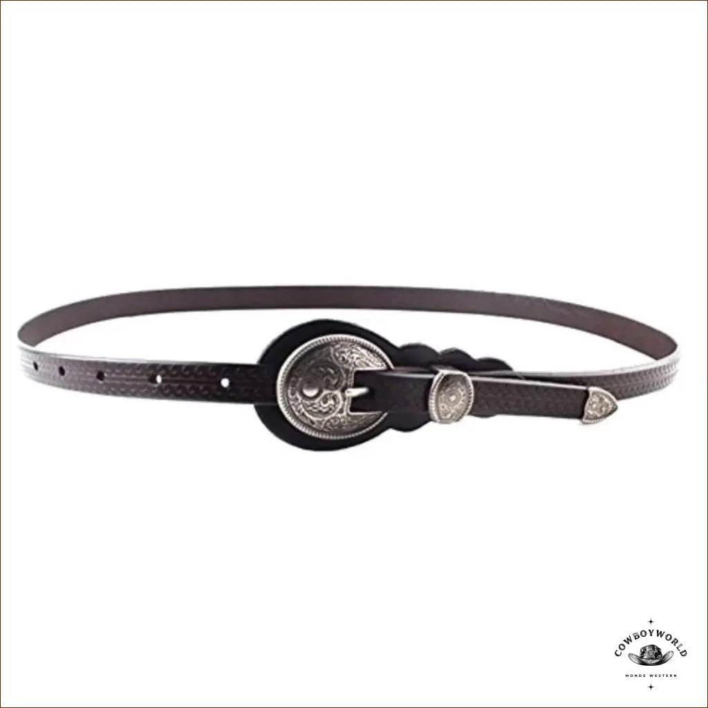 Ceinture Camel Femme Boucle Western - Cowboy World