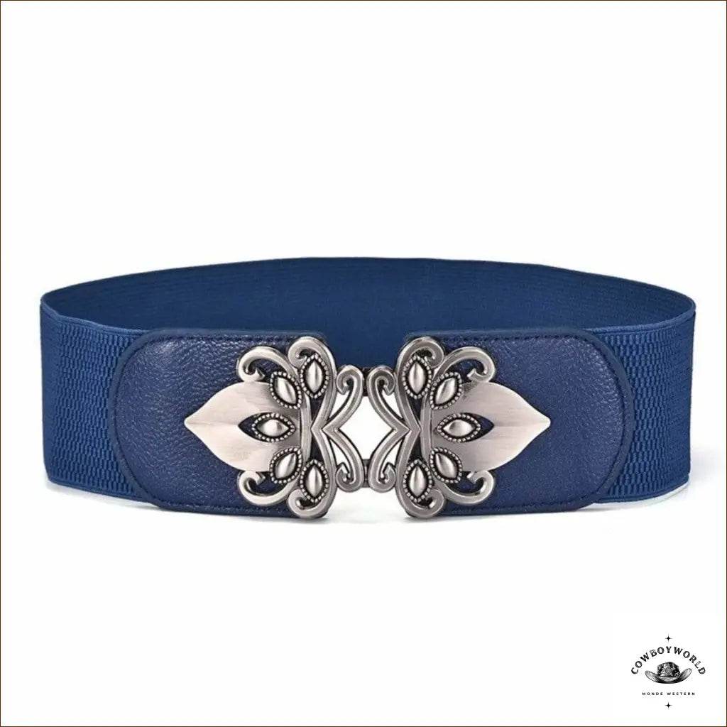 Ceinture Cowboy Double Boucle Rouge - Cowboy World