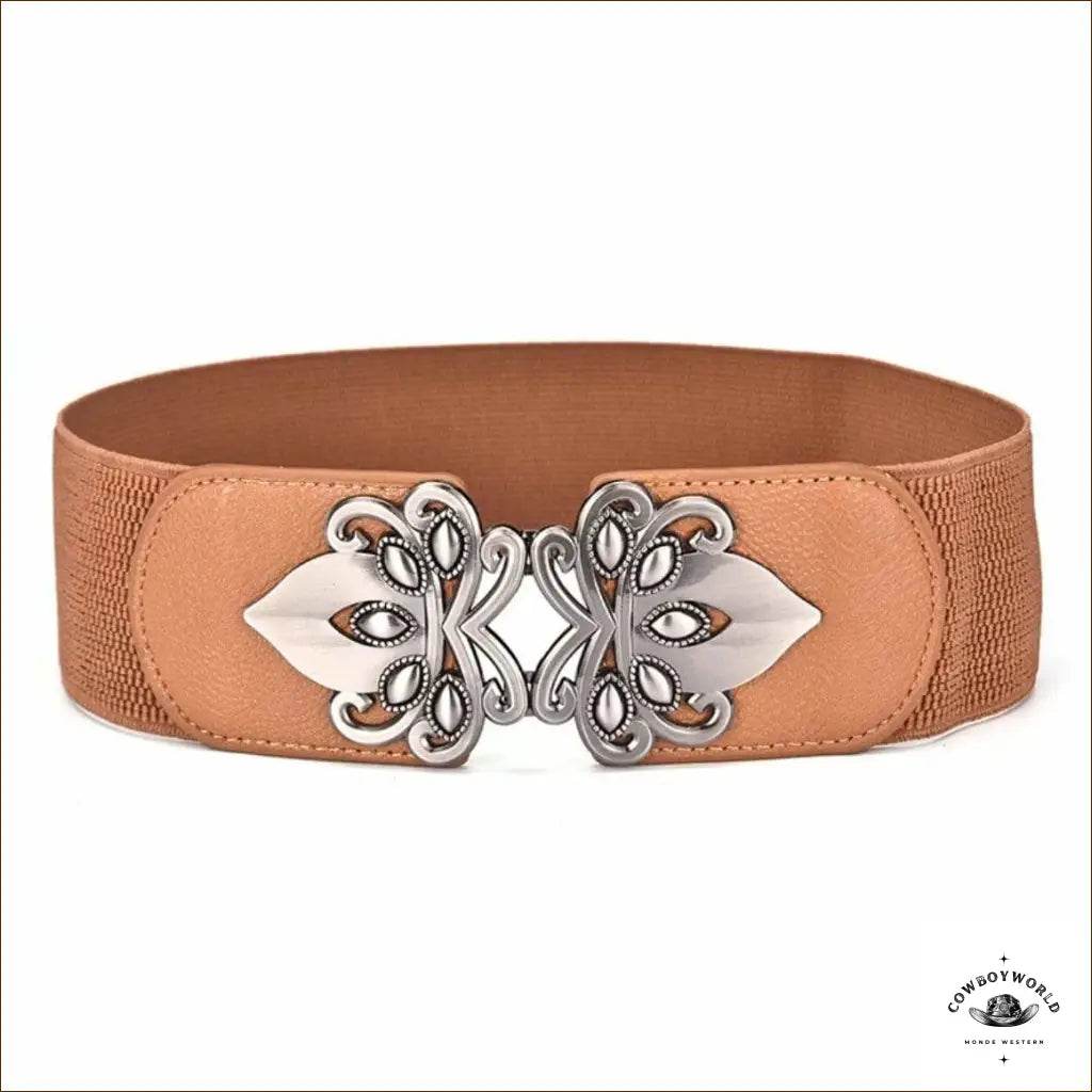 Ceinture Cowboy Double Boucle Rouge - Cowboy World