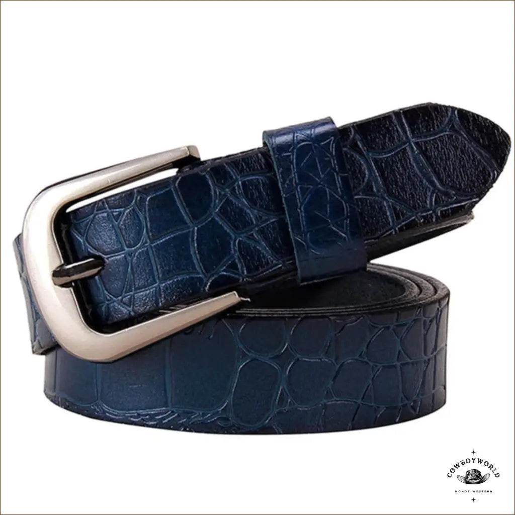 Ceinture Cowboy Femme Bleue - Cowboy World