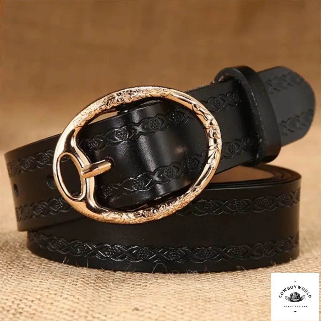Ceinture Cowboy Femme en Cuir - Cowboy World