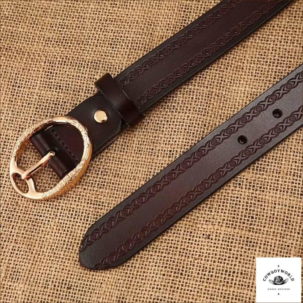Ceinture Cowboy Femme en Cuir - Cowboy World