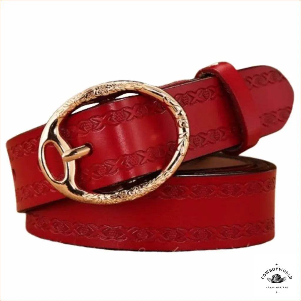 Ceinture Cowboy Femme en Cuir - Cowboy World