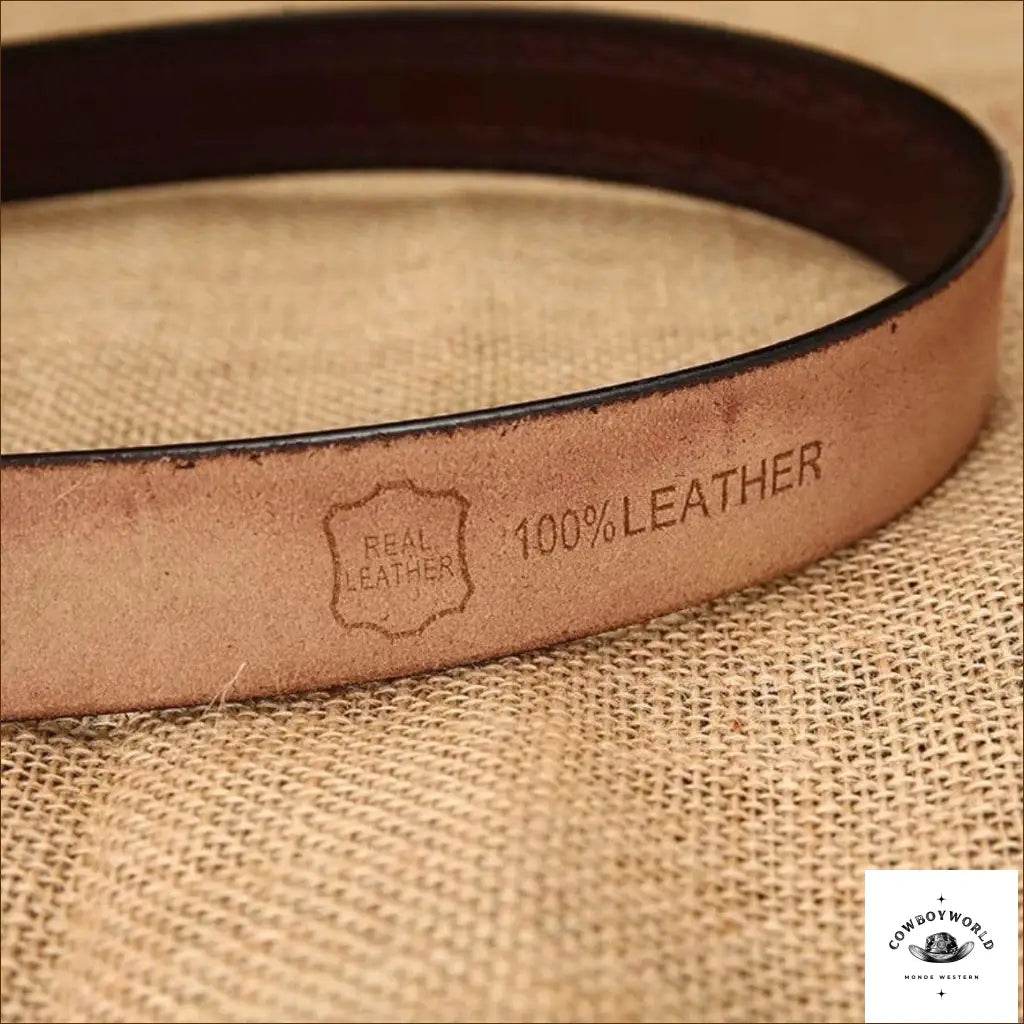 Ceinture Cowboy Femme en Cuir - Cowboy World
