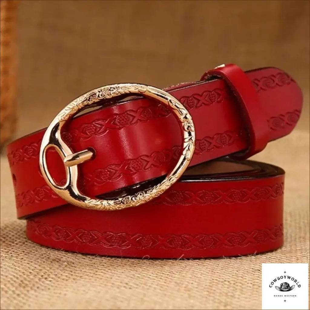 Ceinture Cowboy Femme en Cuir - Cowboy World