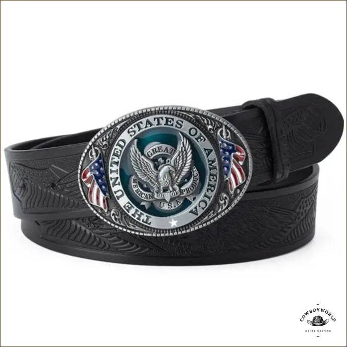 Ceinture Cuir Homme Style Western - Cowboy World